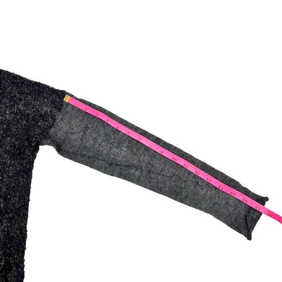 Helmut Lang Womens Alpaca Blend Bare Boucle Asymmetrical Tunic Sweater Sz M - Picture 14 of 14